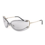 Cartier // Women's Pasha Sunglasses // Silver + Gray Mirror