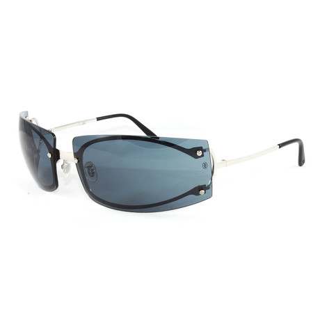 Men's Pasha Sunglasses // Silver + Blue