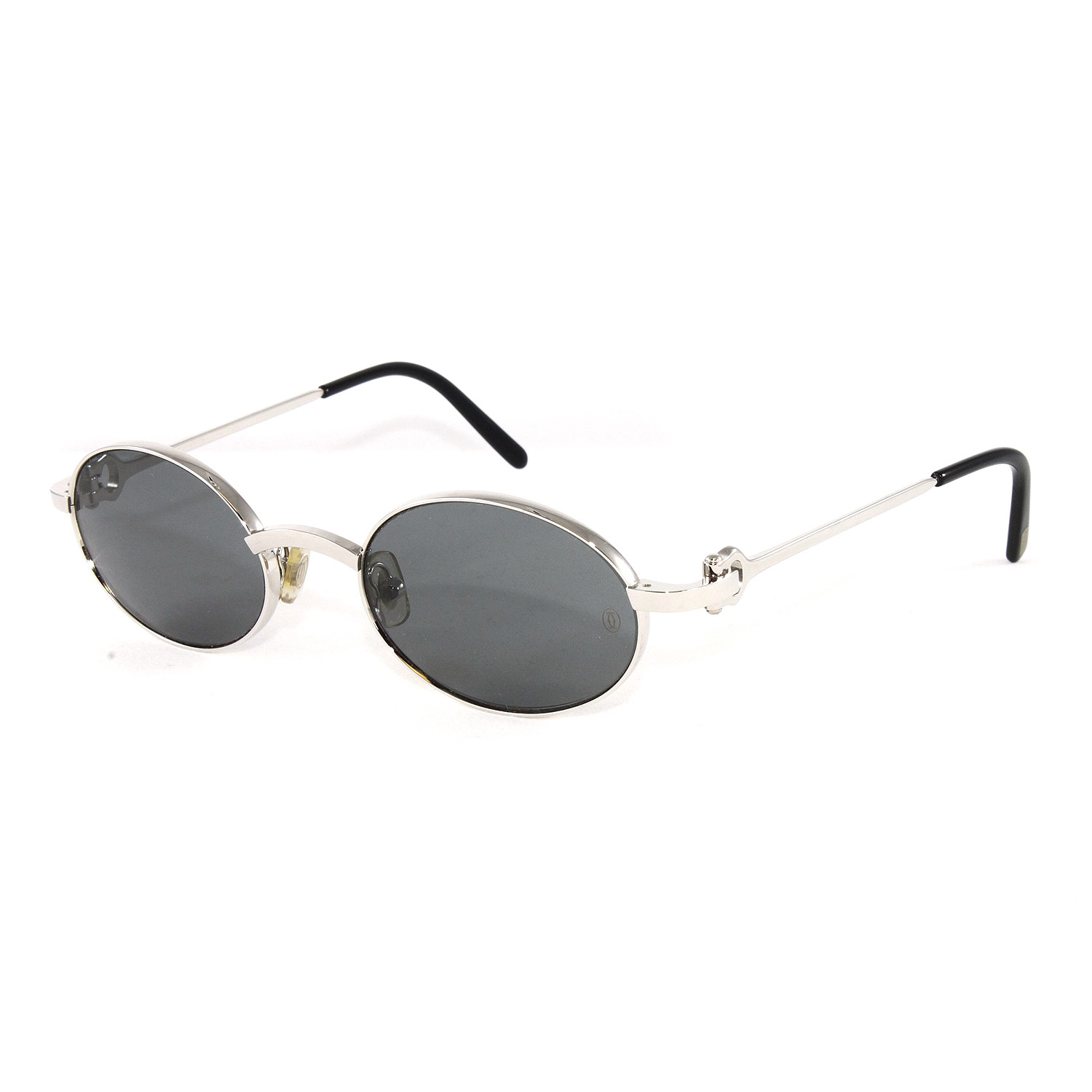 Cartier // Men's T8200314 Spider Sunglasses // Platinum Grey Lens ...