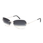 Unisex T8302016 Rimless Sunglasses // Palace Platinum