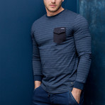 David Long Sleeve T-Shirt // Dark Navy (XS)