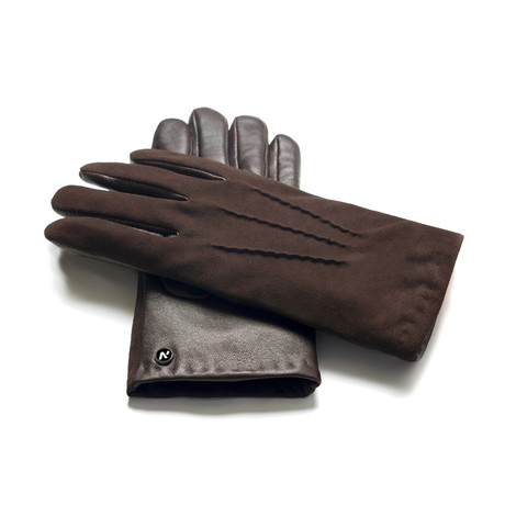 Suede Gloves // Brown (S)