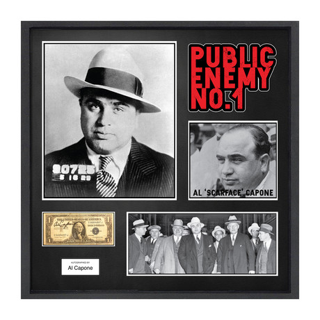 Signed Dollar Collage // Al Capone