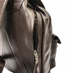 City Leather Rucksack Knapsack // Brown