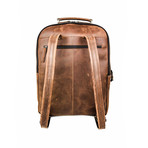 Distressed Leather Backpack