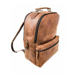 Distressed Leather Backpack