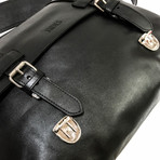 Urban Messenger Leather Brief // Black