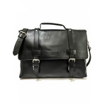 Urban Messenger Leather Brief // Black