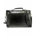 Urban Messenger Leather Brief // Black