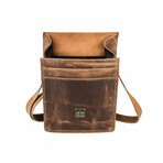 Full Grain Leather Messenger Bag // Small // Distressed