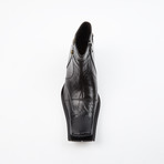 High Fashion Wing Style Leather Boots // Black (US: 7)