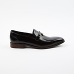 Bit Loafer Leather Slip On Dress Shoes // Black (US: 6.5)