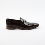 Bit Loafer Leather Slip On Dress Shoes // Maroon (US: 6.5)
