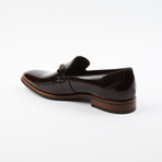 Bit Loafer Leather Slip On Dress Shoes // Maroon (US: 6.5)