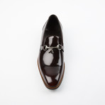 Bit Loafer Leather Slip On Dress Shoes // Maroon (US: 6.5)