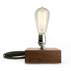 BLOCK Lamp // Black Walnut