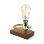 DAVY Lamp // Black Walnut (Socket: Left)