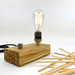 EDISON Lamp // Bamboo (Socket: Left)