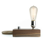 EDISON Lamp // Black Walnut (Socket: Left)