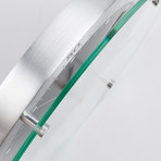 Timemaster Aluminum Wall Clock Day + Date