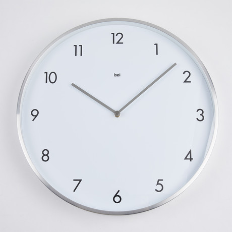 Futura Aluminum Wall Clock