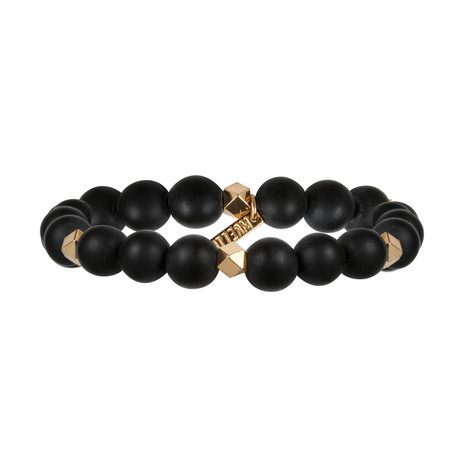 Bold Move Bracelet // Black + Gold