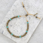 He Donis Bracelet // Turquoise + Brass