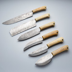 6-Piece Damascus Chef Knife-Set // CKS-001