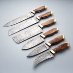 6-Piece Damascus Chef Knife-Set // CKS-002