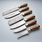 6-Piece Damascus Chef Knife-Set // CKS-003