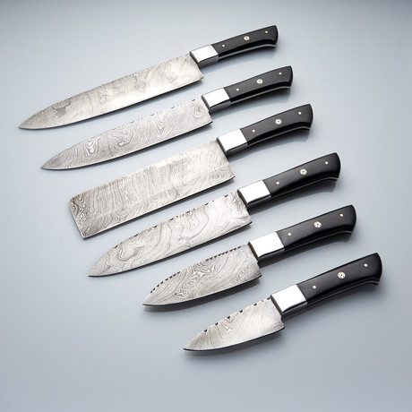 6-Piece Damascus Chef Knife-Set // CKS-005