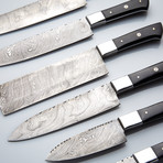 6-Piece Damascus Chef Knife-Set // CKS-005