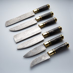 6-Piece Damascus Chef Knife-Set // CKS-007