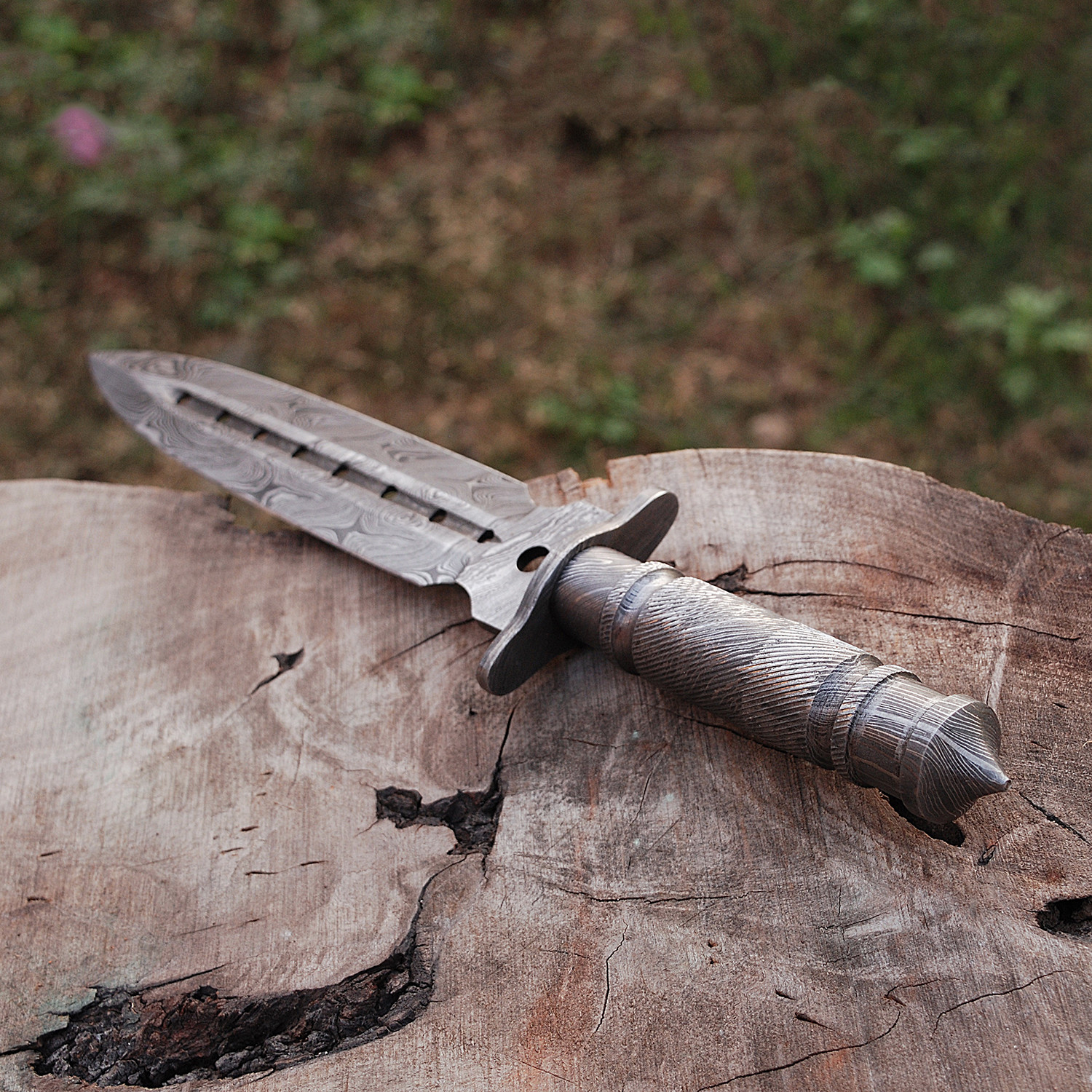 Damascus Dagger Bk0202 Black Forge Knives Touch Of Modern