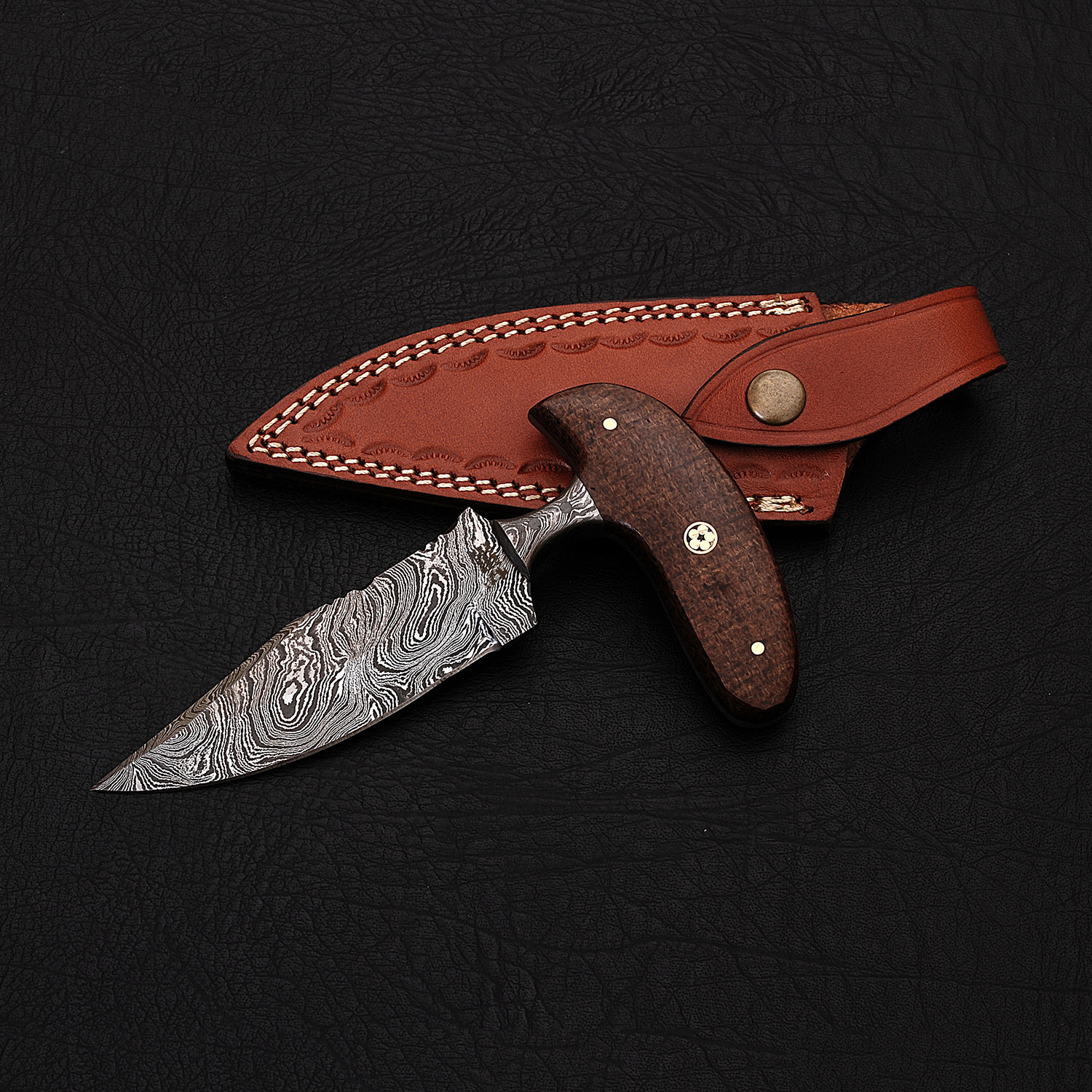 Damascus Push Dagger // Hk0241 - Black Forge Knives - Touch of Modern