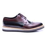 Maximiliano Wingtip Dress Shoes // Bordeaux + Black (Euro: 40)