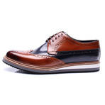 Felipe Wingtip Dress Shoes // Brown + Dark Blue (Euro: 41)