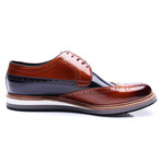 Felipe Wingtip Dress Shoes // Brown + Dark Blue (Euro: 41)