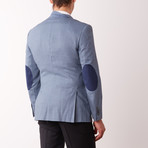 Bella Vita // Slim Fit Tweed Suit // Light Blue (US: 38S)