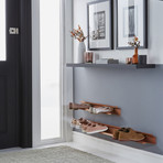 Horizontal Shoe Rack // Copper (27.5" Length)