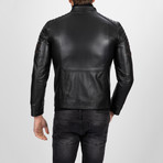 Moto Leather Jacket // Black (L)