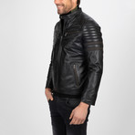 Moto Leather Jacket // Black (3XL)