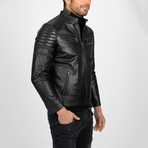 Moto Leather Jacket // Black (3XL)