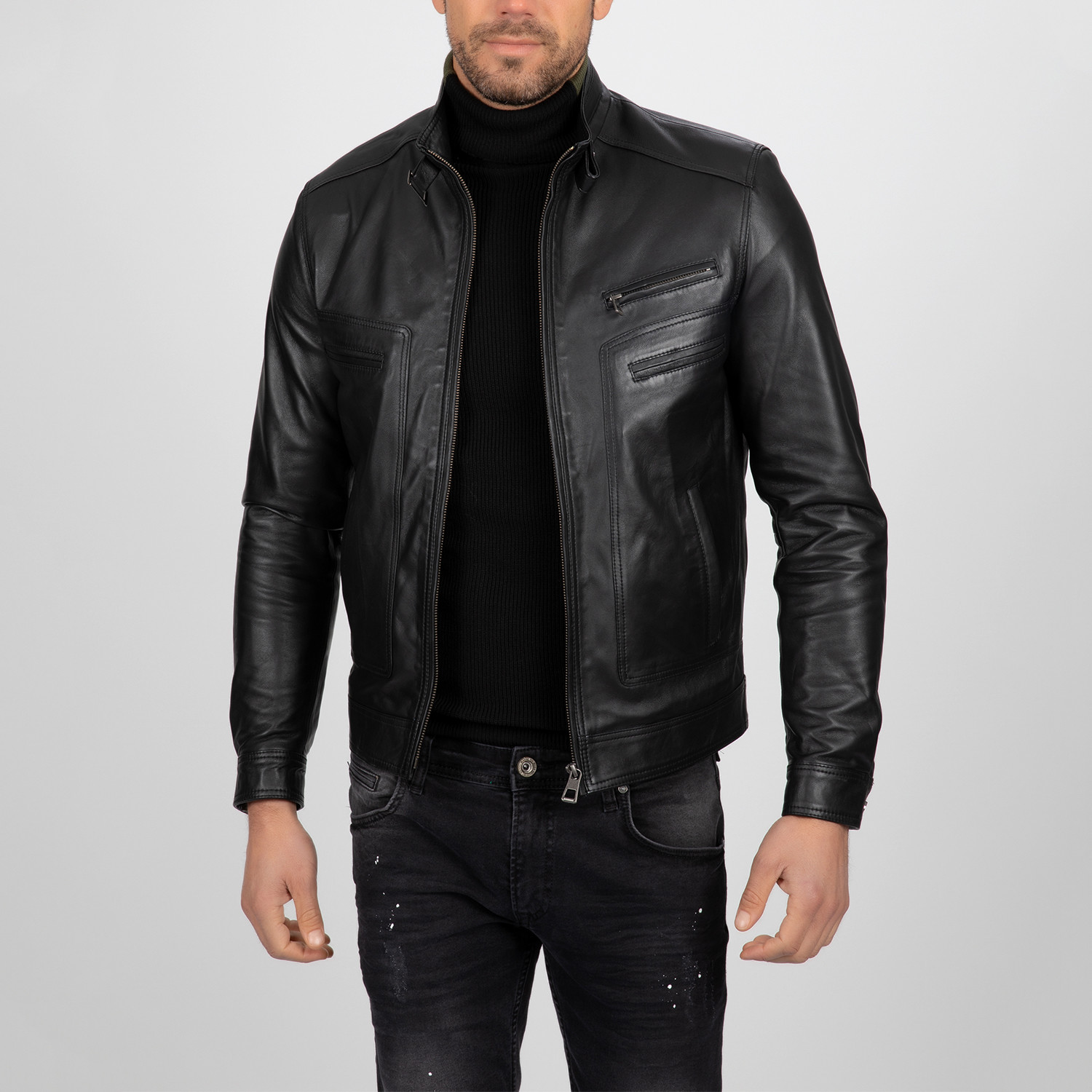 Classic Leather Jacket // Black (2XL) - Paul Parker - Touch of Modern
