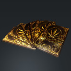 24K Gold Plated Playing Cards // Leaf (1 Deck + Single Box)