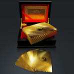 24K Gold Plated Playing Cards // Yin Yang (1 Deck + Single Box)
