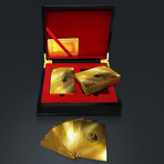 24K Gold Plated Playing Cards // Yin Yang (1 Deck + Single Box)