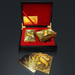 24K Gold Plated Playing Cards // $ Sign (1 Deck + Single Box)