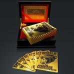 24K Gold Plated Playing Cards // I know you lying but Continue… (1 Deck + Single Box)