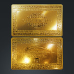 24K Gold Plated Playing Cards // Dragon (1 Deck + Single Box)